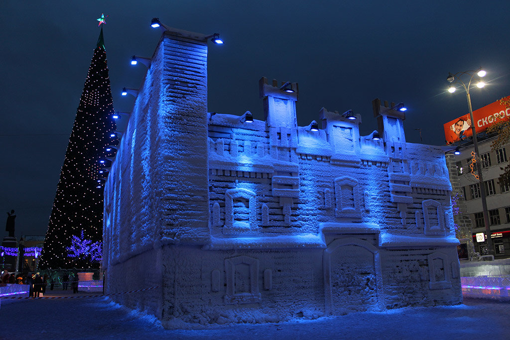 ледяной городок фото