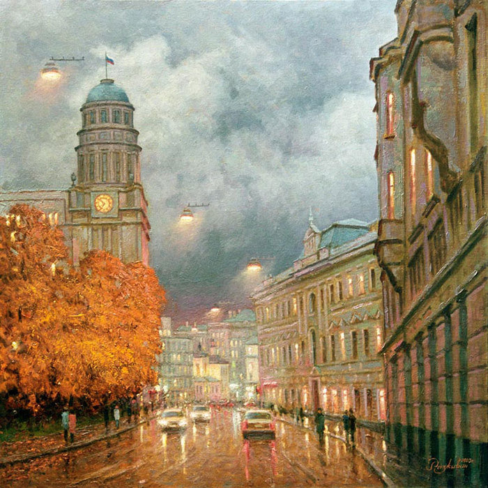 живопись .художник игорь разживин - москва, старосадский переулок фото