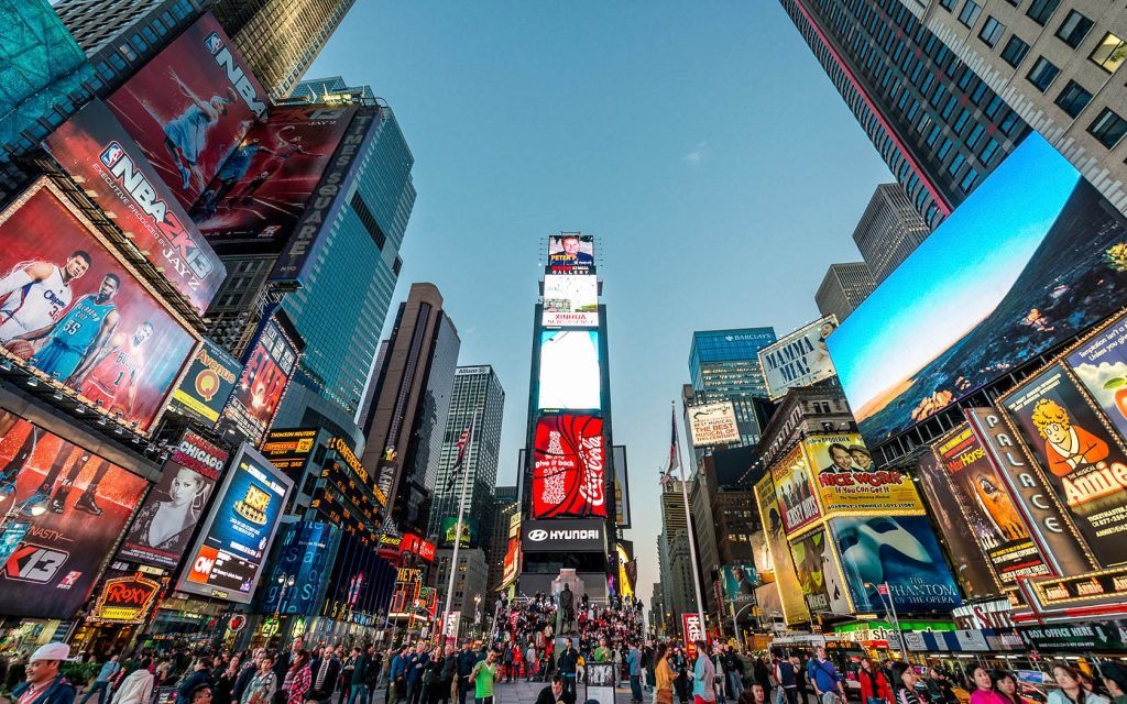 манхэттен таймс сквер площадь сша фото