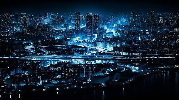 ночной город фото