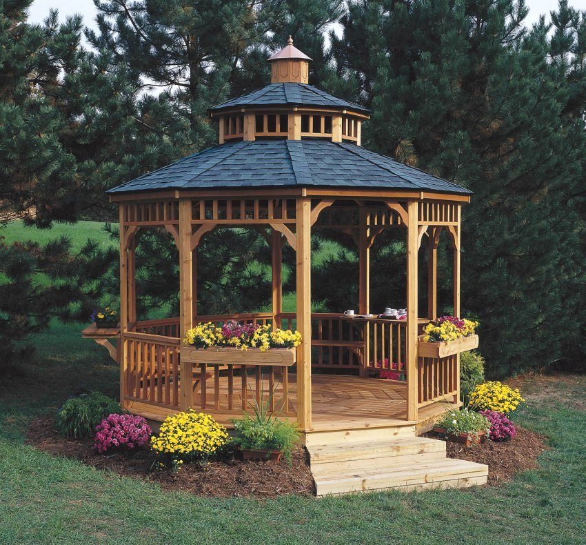 wooden gazebo беседки фото