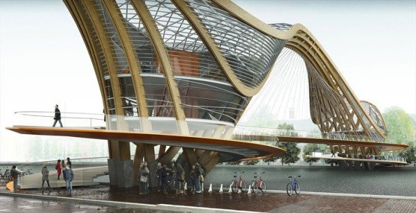 habitable bridge нидерланды архитектор фото