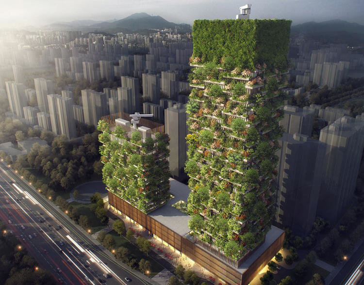 небоскребы bosco verticale («вертикальный лес») фото