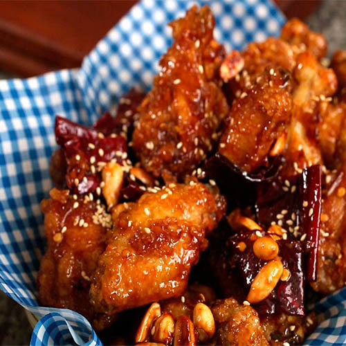 crispy sticky sesame chicken фото