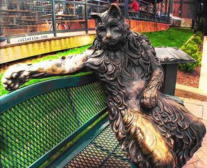 кот ученый ярославль скульптура фото