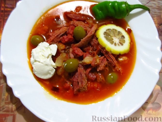 солянка сборная мясная фото