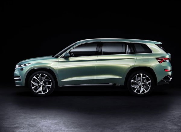 skoda kodiaq сбоку фото