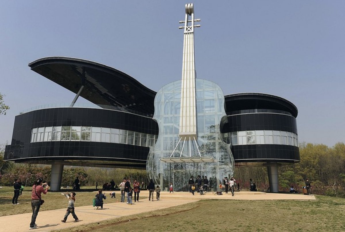 выставочный центр piano house, хуайнань, китай фото