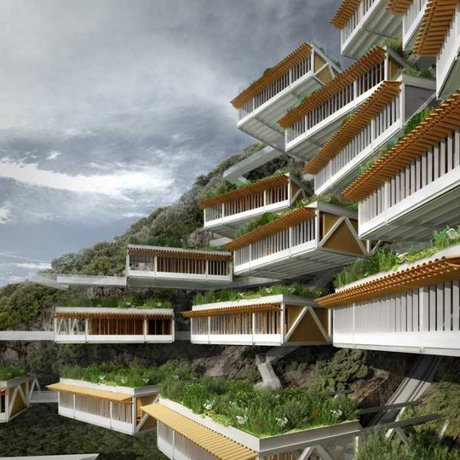 hotel in a quarry (жушан, китай) фото