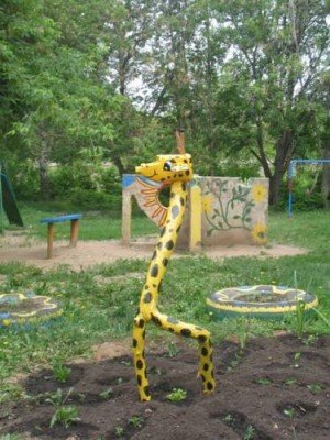 жираф на участок в детский сад фото