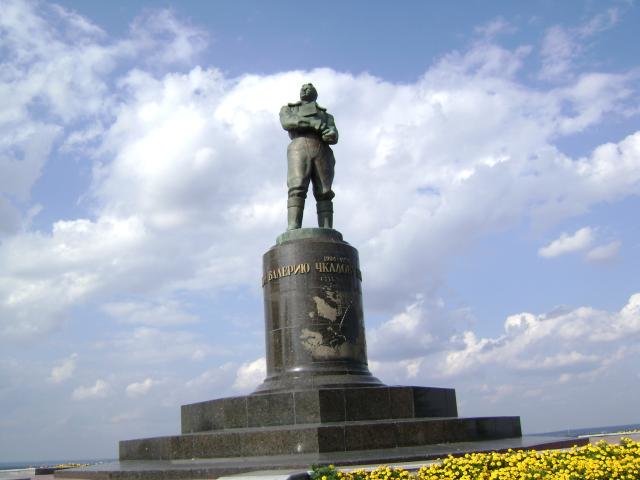 памятник чкалову в нижнем новгороде фото