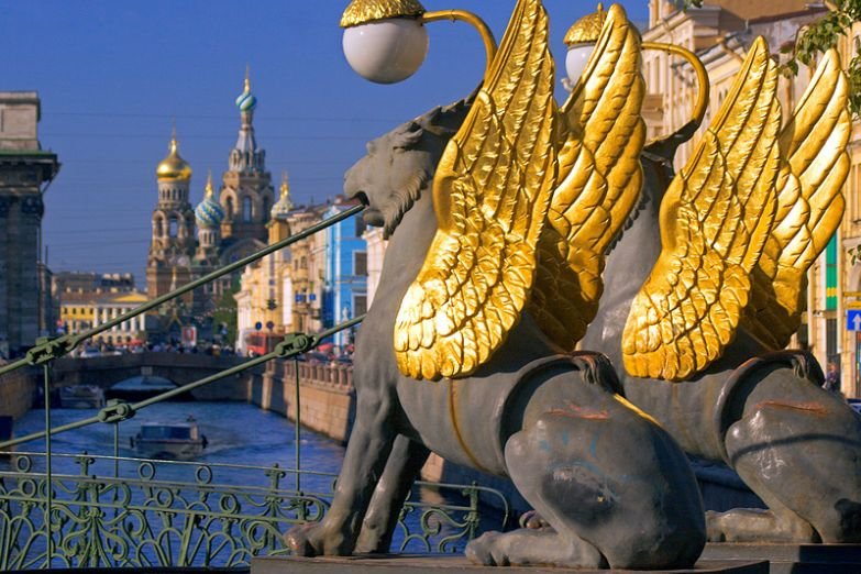 банковский мост в санкт петербурге фото