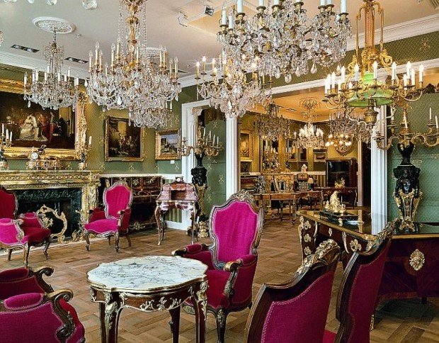 интерьер ресторана в стиле барокко фото