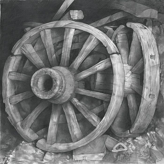 колесо телеги фото