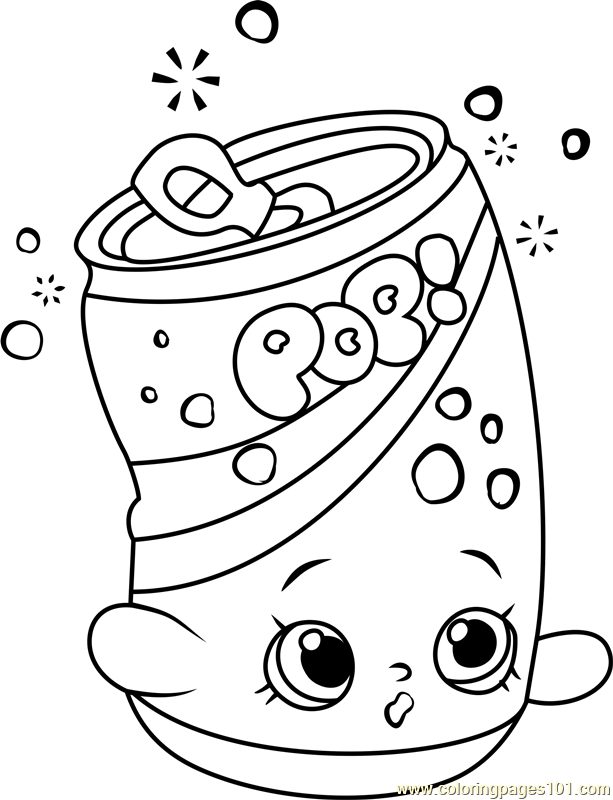 Soda Pops Shopkins Coloring Page - Free Shopkins Coloring Pa