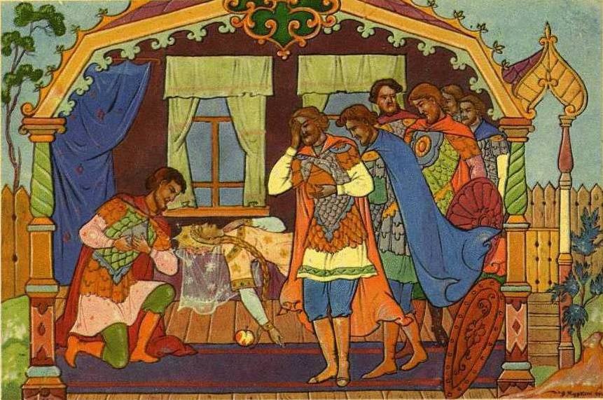 сказка о мертвой царевне и семи богатырях фото