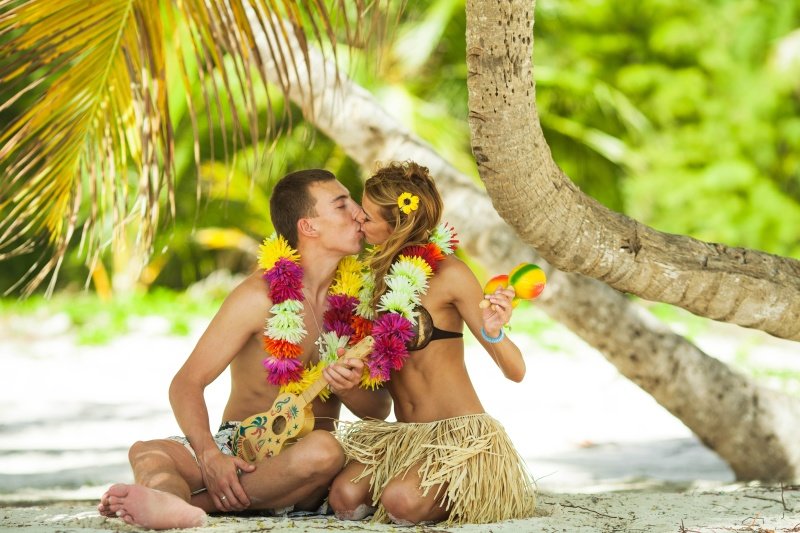 свадьба в стиле гавайи фото