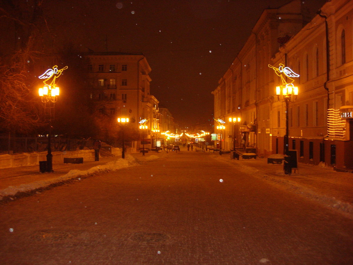 старый арбат вечером фото