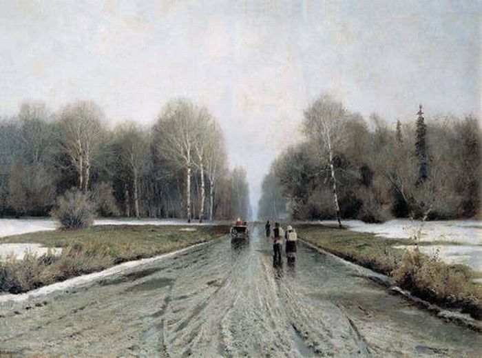 ендогуров иван иванович (1861-1898). ранняя весна. 1885 фото