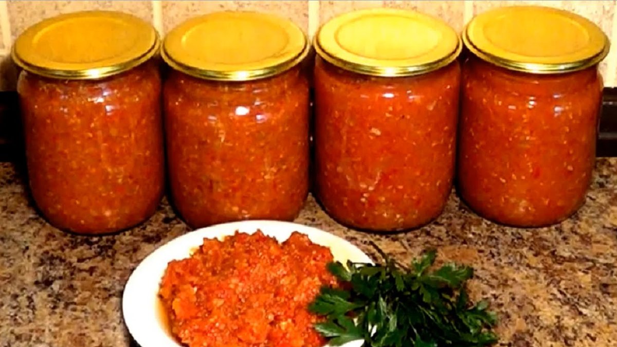 аджика из кабачков фото