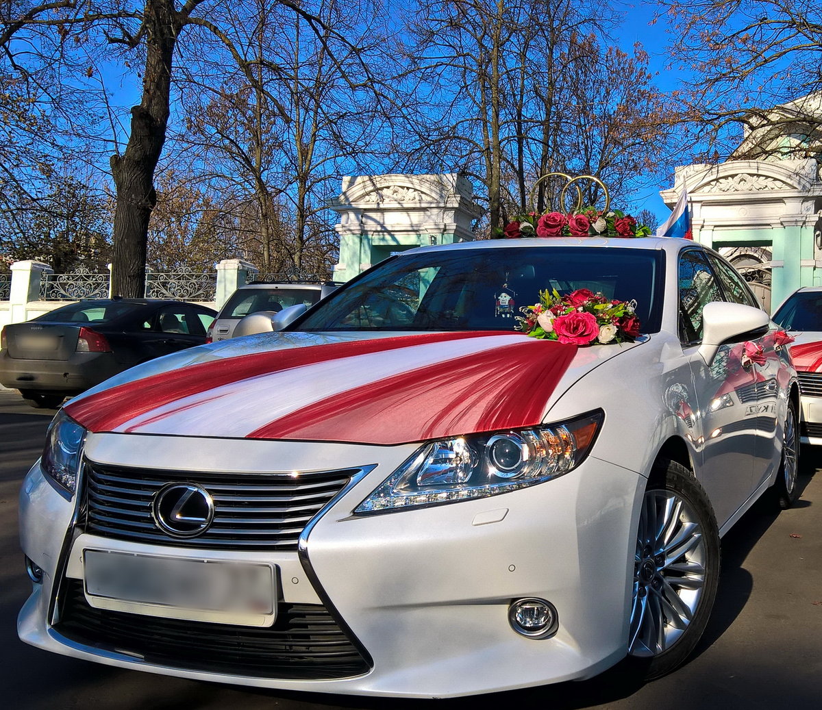 lexus es250 черный свадебный фото