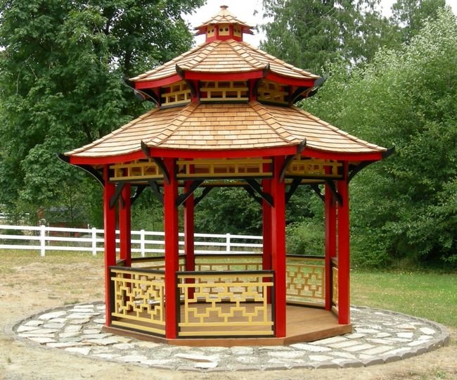 беседки в китайском стиле фото