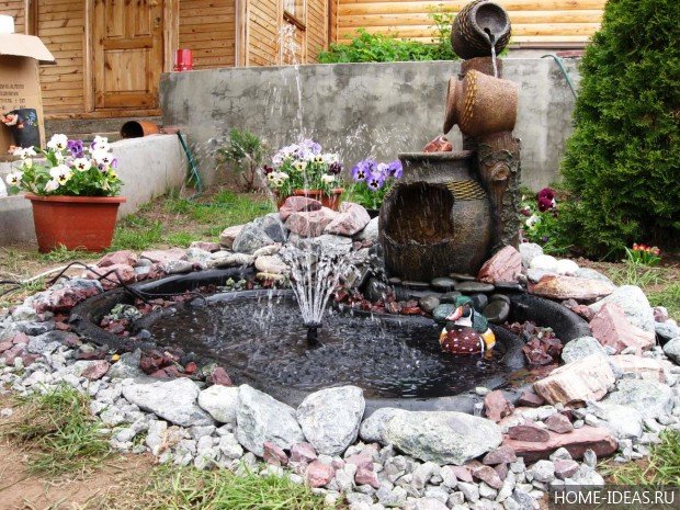фонтан для дачи фото