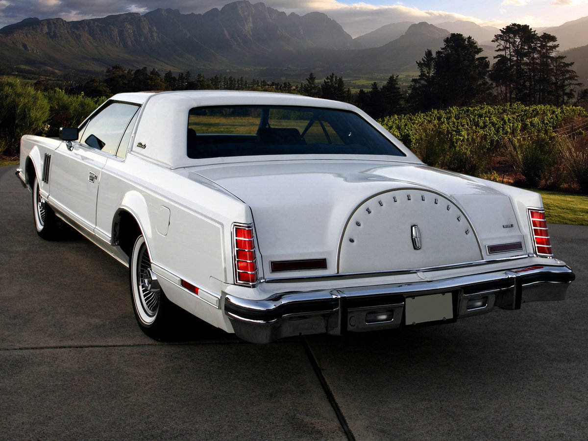 Вид сзади. lincoln continental mark v. lincoln mark series. lincoln contine...