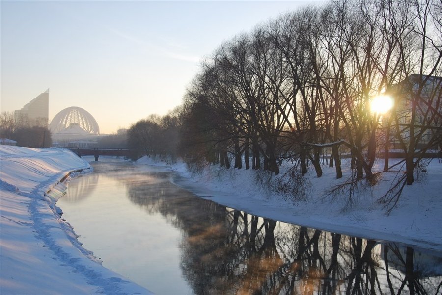 зимняя плотинка екатеринбург фото