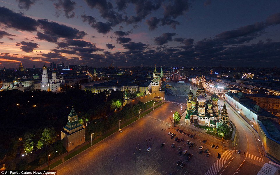 ночной кремль москва фото