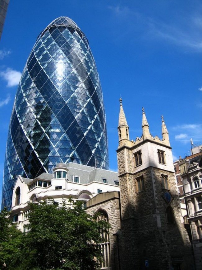 the gherkin в лондоне фото