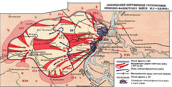 карта сталинградской битвы фото