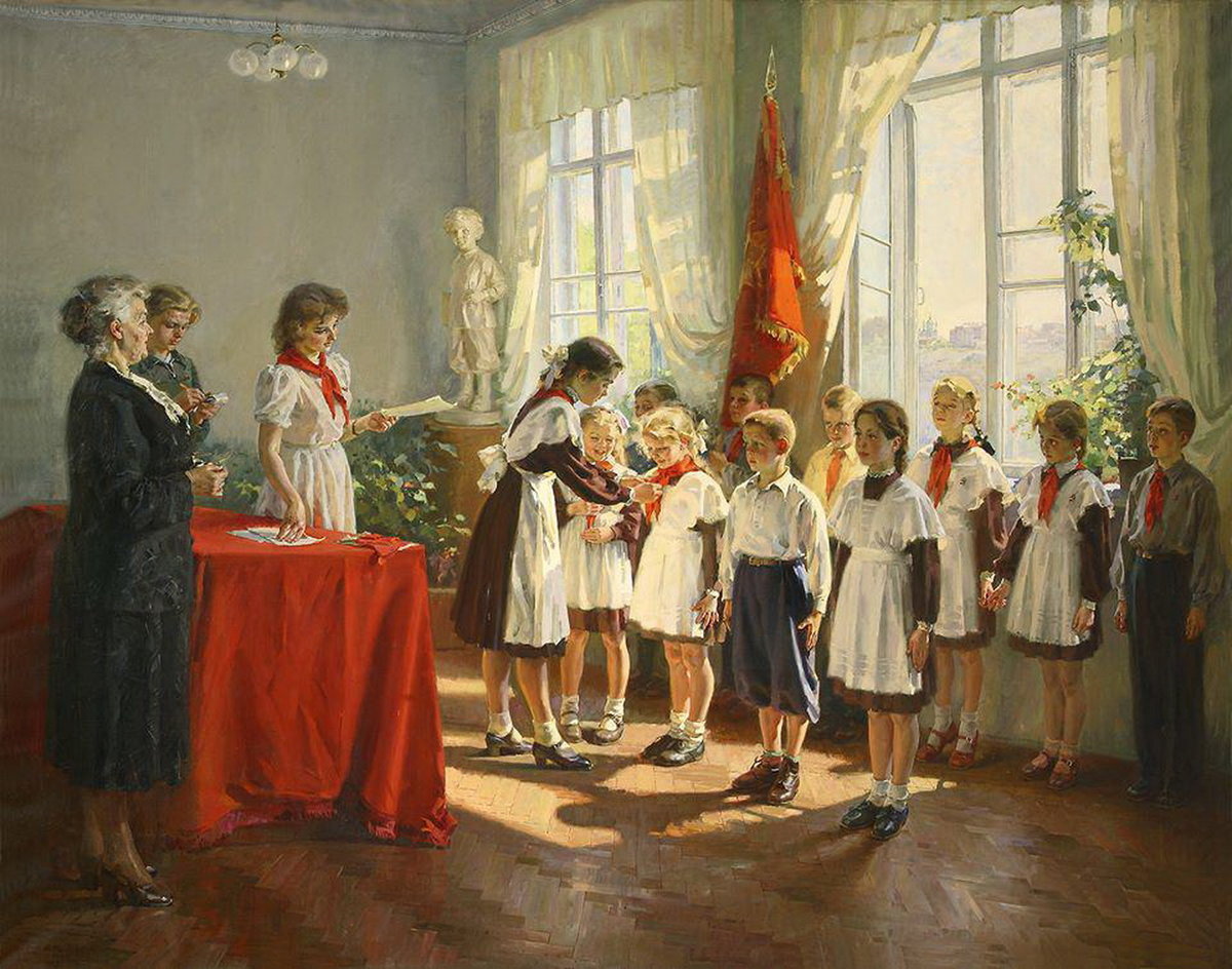 пионеры в живописи фото