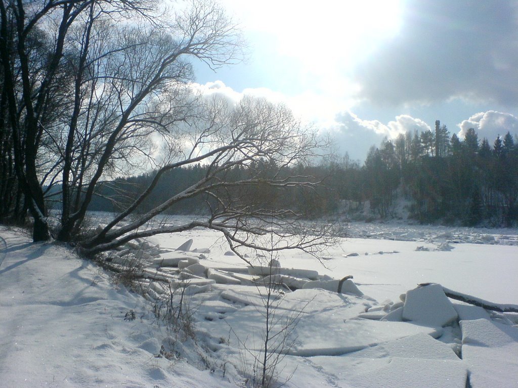 зимняя река фото