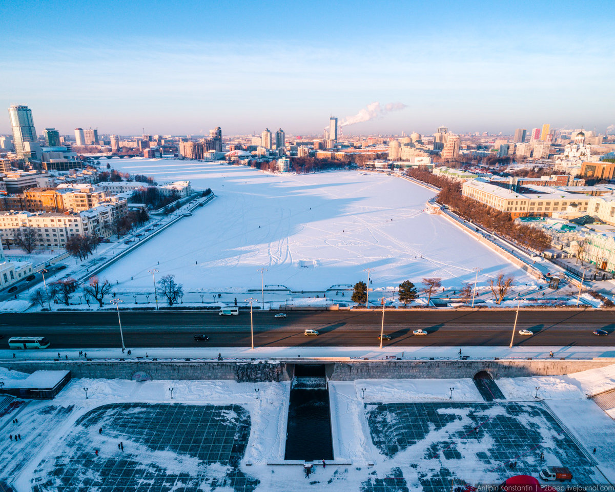 парк арена новосибирск зимой фото