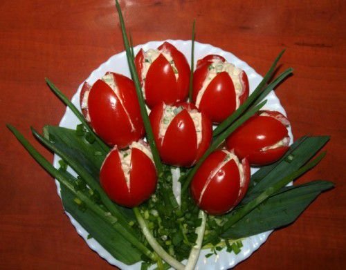закуска тюльпаны фото