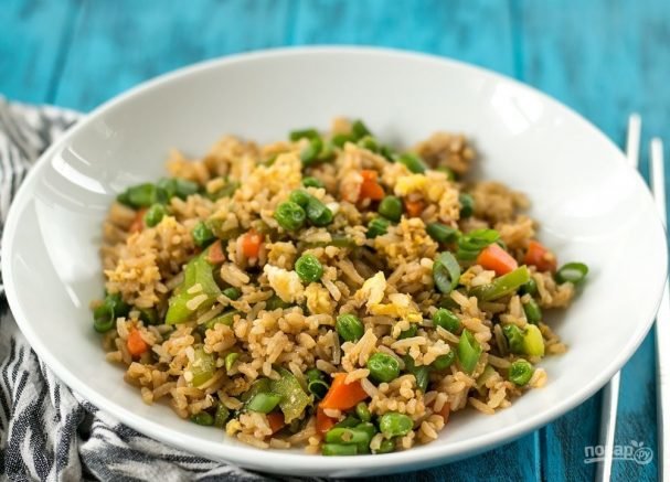 рис с овощами фото