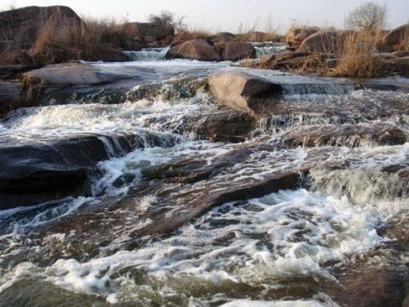 Токовский каскадный водопад