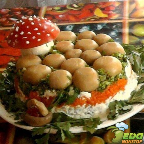 салат грибная поляна фото