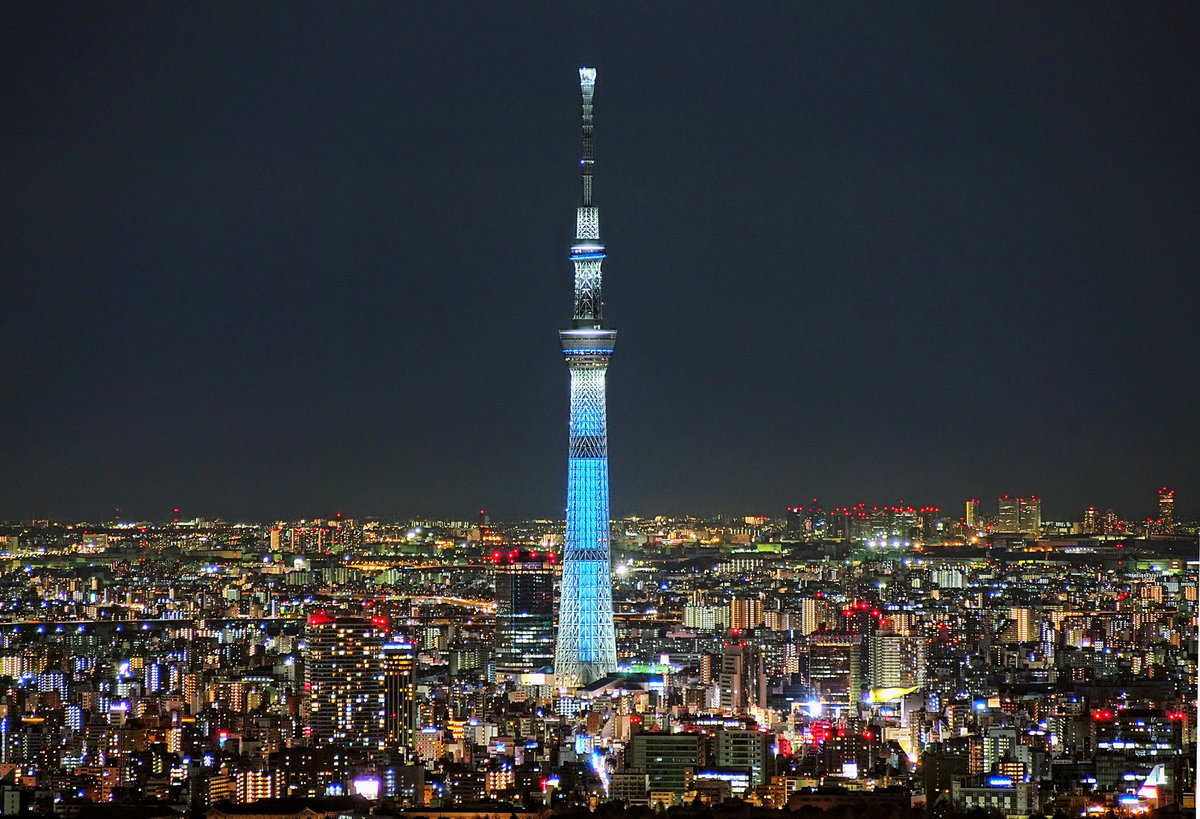 телевизионная башня skytree, токио фото