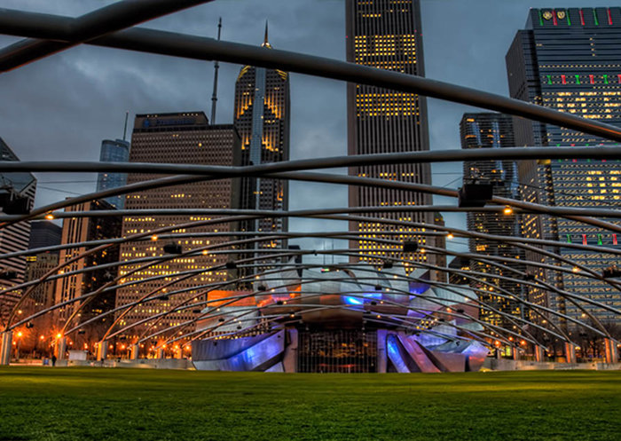 jay pritzker pavilion чикаго фото