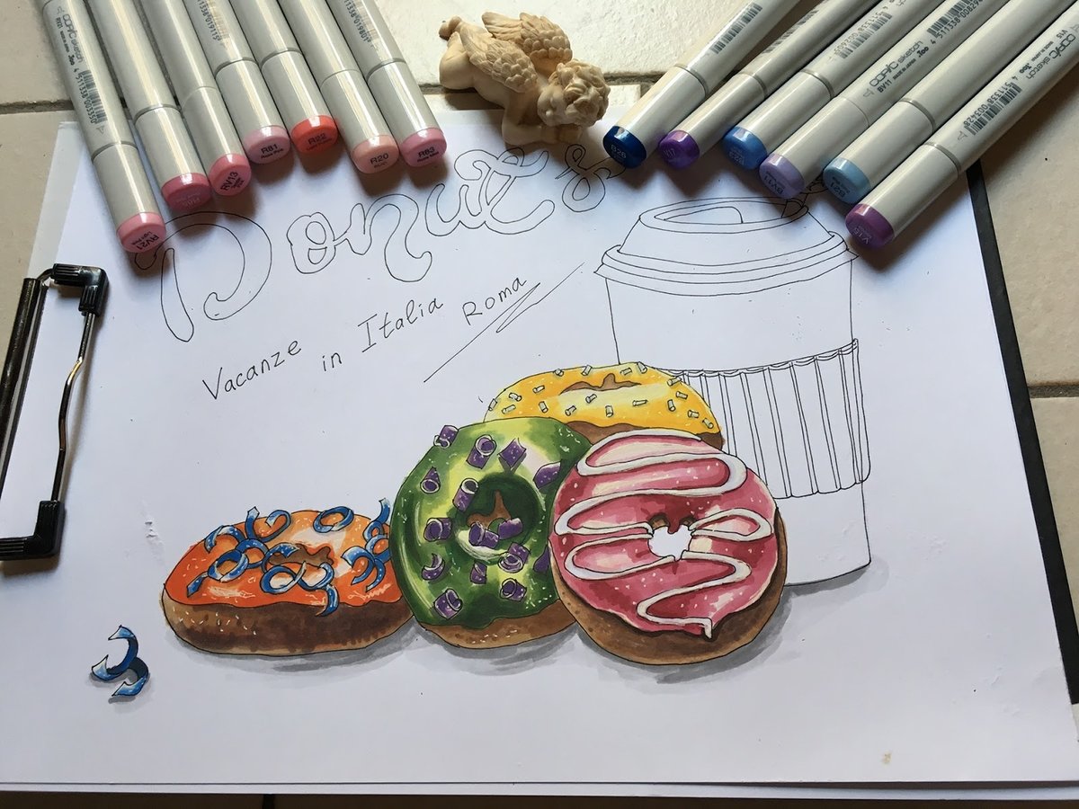 маркерами рисунки фото