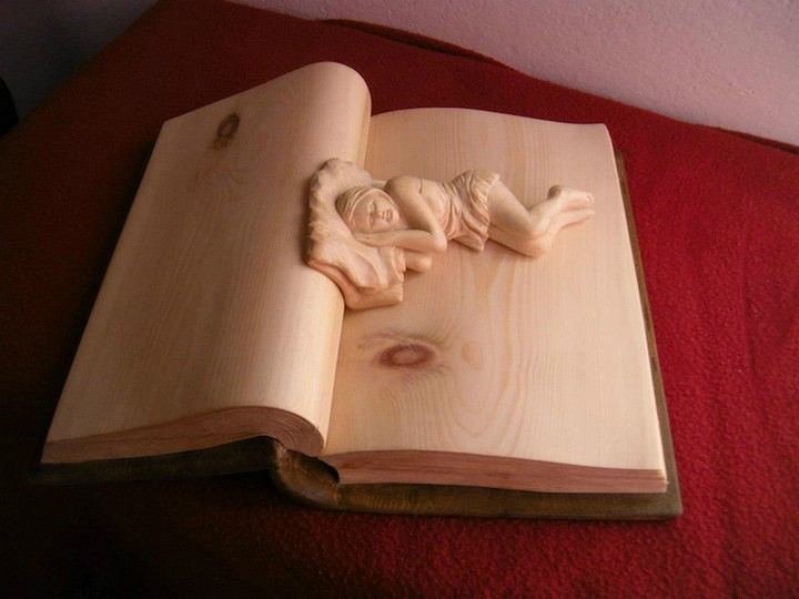 книга из дерева резьба по дереву фото
