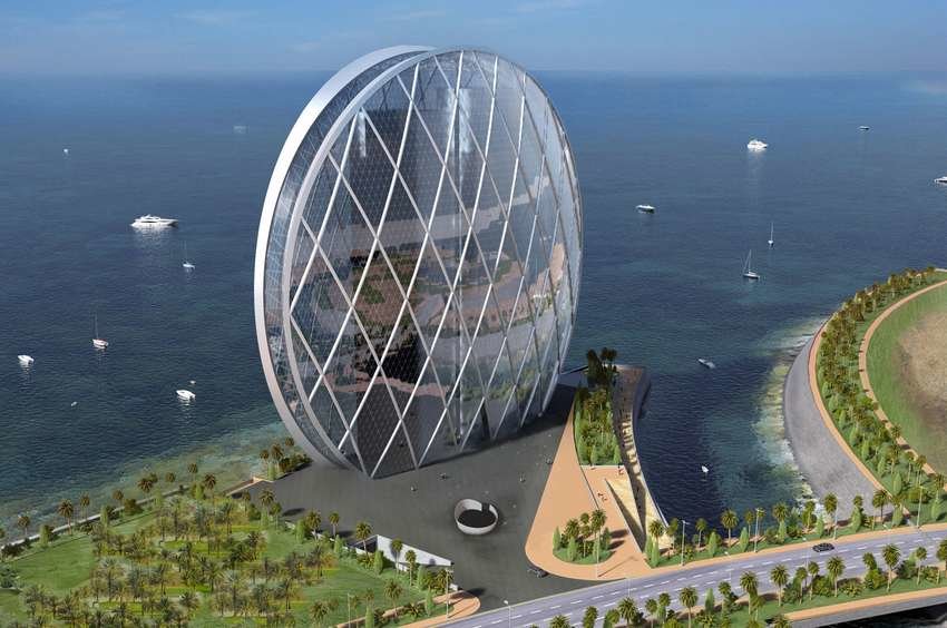 небоскреб «aldar hq” в абу даби фото