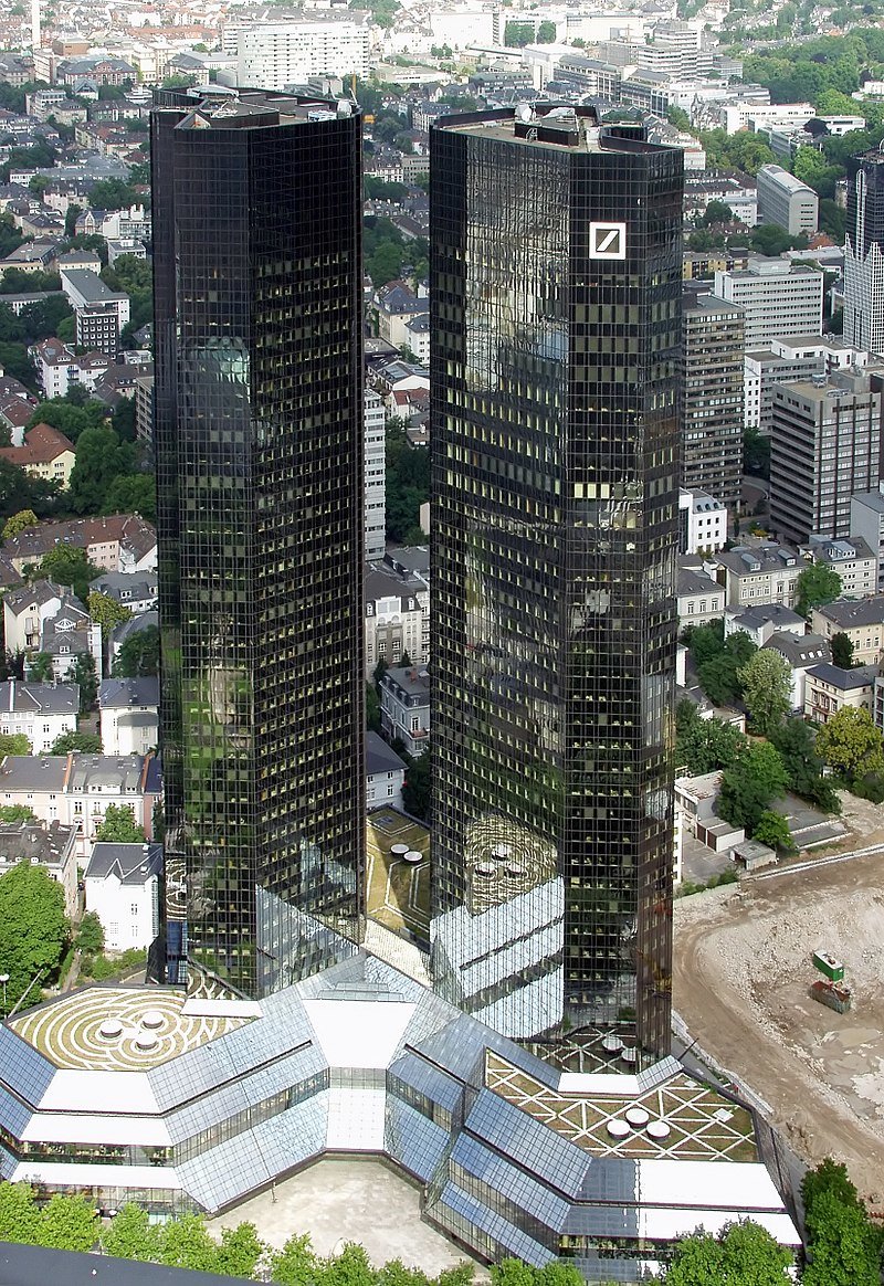 башни deutsche bank (франкфурт-на-майне, германия) фото