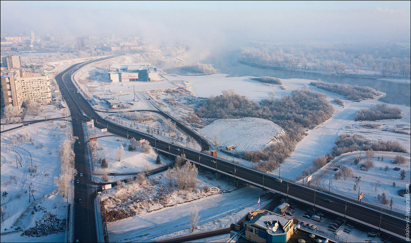 октябрьский мост красноярск фото