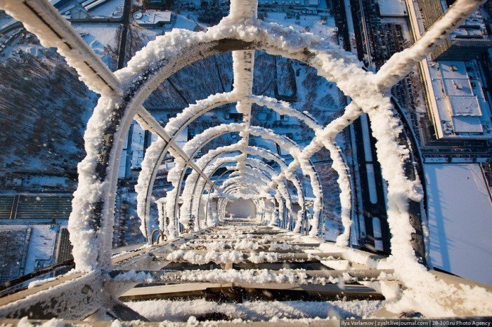 останкинская башня сверху зимой фото