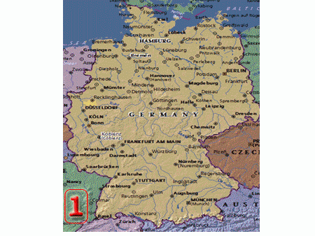 германия на карте фото