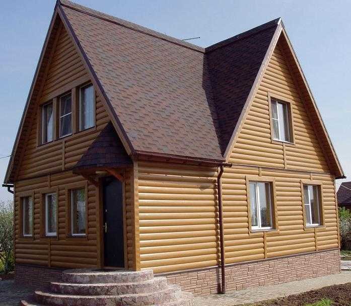 отделка крыши деревянного дома