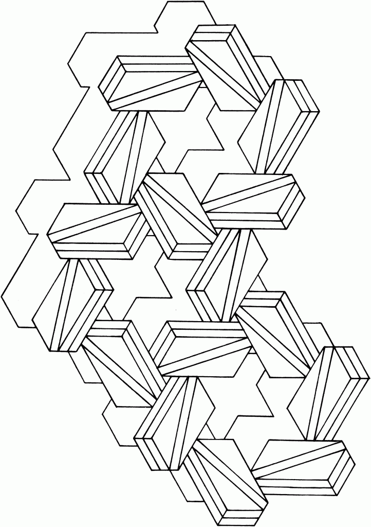 геометрические раскраски фото